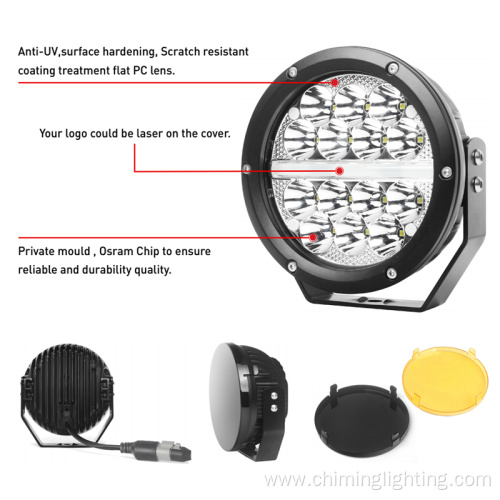 6 inch offroad 4x4 truck led driving light with drl 11000lm 1200M Off Road Truck Bumper Round 140 watt led driving light